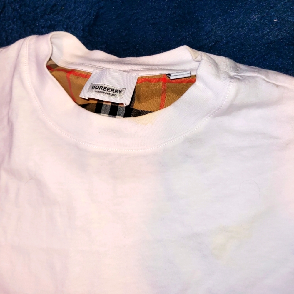 Women's burberry like new shirt xxs plaid sleeves